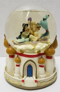 Disney's Aladdin Musical Water Globe Plays "A Whole New World" 6.5" Tall Bubble - Picture 1 of 6