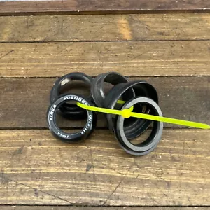 Vintage 1 1/8 inch Threaded Headset Tioga Avenger NOS PARTS Black Top Nut 90s A7 - Picture 1 of 10