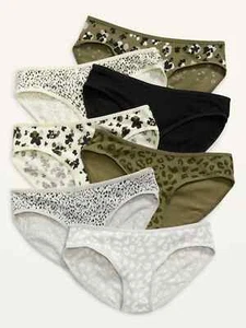 Old Navy Kid Youth Girls 7 Pack Bikini Underwear Animal Print Size XS S M L XL - Picture 1 of 1