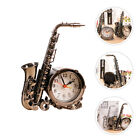 Saxophone Alarm Clock Vintage Table Timepiece for Home/Office