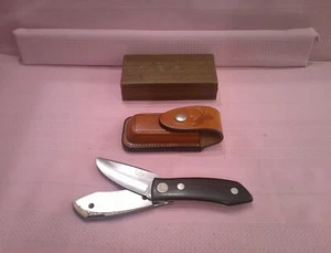 ULTRA RARE COLT U1050 Barry Wood Folding Knife W Box & Sheath Only 2000 USA Made - Picture 1 of 22