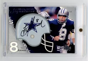 2003 Upper Deck NFL Sweet Spot Signatures Troy Aikman Helmet Auto /100 Read HOF - Picture 1 of 3