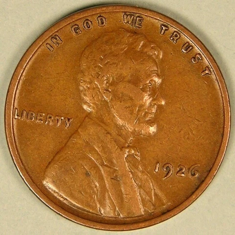1926 P - Lincoln Wheat Penny - G/VG Cover
