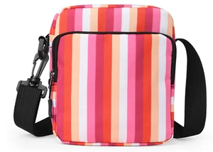 Unisex Retro Messenger Bag Lesbian Pride Stripe Print Festival Camping New - Picture 1 of 1