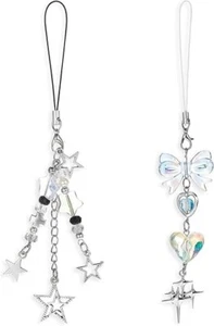 2PCS Cute Phone Charm Blue Star Phone Camera Pendants Decor - Zdjęcie 1 z 6
