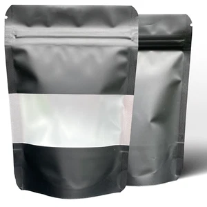 Black Mylar Bags 3.5g Smell Proof Packaging 9cm x 13cm - Picture 1 of 4