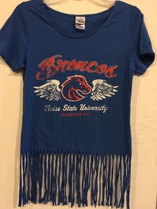 Boise State University Broncos ladies fringe tee T-Shirt - Picture 1 of 1