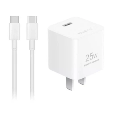 Original Huawei Mini Super Charge 25W Super Fast Charger & USB-C Charging Cable - Image 1 of 4