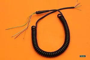 Cordon de téléphone vintage (du bon vieux des années 70) spirale - fil de téléphone - NOIR - Photo 1 sur 11