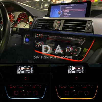 For BMW F30 F31 F34 F82 M3 M4 Illuminated AC radio Trim Ambient Light LED strip - Image 1 of 4