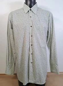 LAGERFELD Langarmshirt grün gepunktet Blasenmuster Herren Größe 45 / 124 - Bild 1 von 18