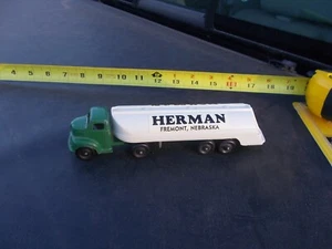 Vintage Ralstoy Herman Fremont Nebraska  Semi Truck Gas Tanker Trailer - Picture 1 of 10