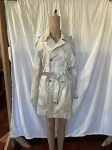 Michael Kors water resistant coated distressed trenchcoat Medium - Picture 1 of 9