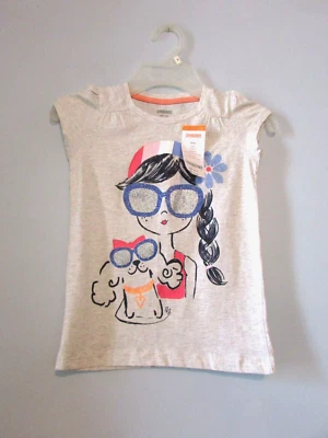 New!!! Gymboree Girls Gray Shirt Size XS 4 NWT!!! - Image 1 of 3