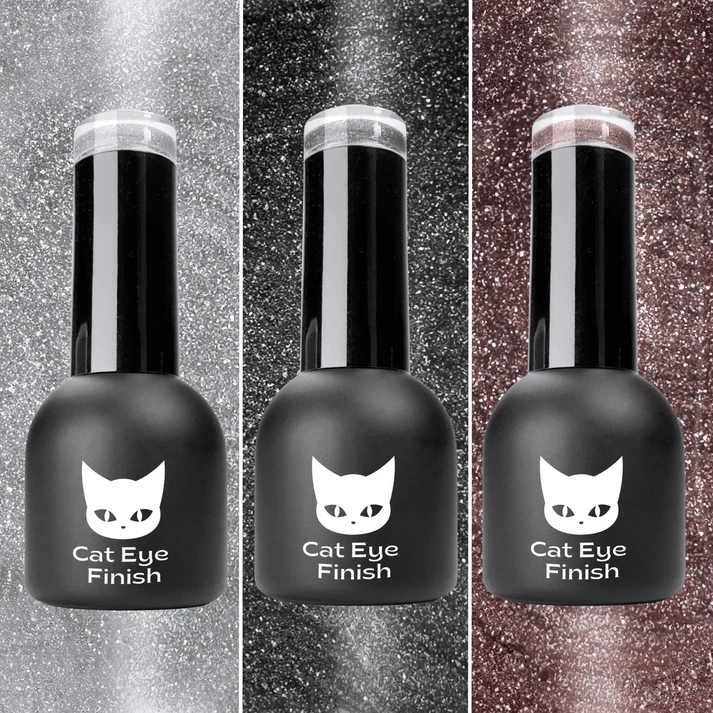 Cat Eye Gel Rainbow Finish No Wipe UV LED TopCoat Set Magnetischer Effekt Bundle - Bild 1 von 4