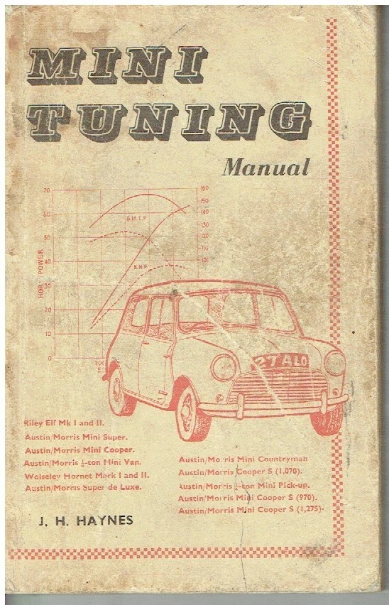 TUNING MINI 850 1000 COOPER / S ELF HORNET (1959-64) FOR ROAD & RACE HANDBOOK - Image 1 of 1