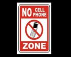 No Cell Phone Sign PHOTO Warning No Cell Phone Zone Use Photo Turn Off Sign