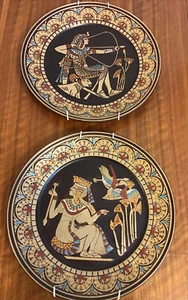 Denbyware Limited Edition x 2 Egyptian plates 111 & 1V Rare VGC, Certificates - Picture 1 of 7