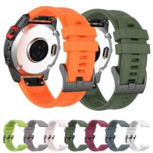 Quick Release For Garmin Fenix 3 5 6 6X 6S 7 7X Band Strap Accessories Silicone - Picture 1 of 24