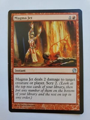 MTG Magic The Gathering Card Magma Jet Instant Red Theros 2013 - Image 1 of 2