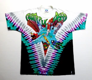 Grateful Dead Shirt T Shirt Vintage 1992 Chicago Soldier Field 6/25,26/92 GDM L - Bild 1 von 11