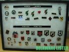 ? Mixed Lot of 19 US Military Korea Army Hat/Shirt Pin Pins Collection Rare