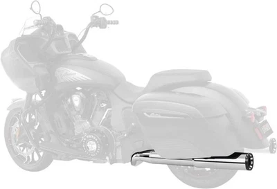 Freedom Performance 4.5" Ghost Pipe Chrome/Blk Indian Challenger Pursuit IN00138 - Image 1 of 2