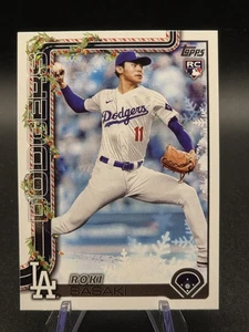 2025 Topps Holiday Roki Sasaki RC H23 - Dodgers - Bild 1 von 2