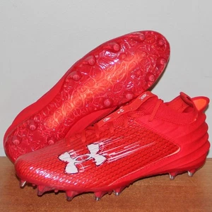 Under Armour Blur Smoke 2.0 MC Football Cleats Men 12.5 Red 3026330-600 New - Picture 1 of 6