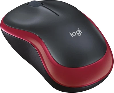 Logitech M185 Wireless Mouse, 2.4GHz with USB Mini Receiver, 12-Month Red  - Image 1 of 4