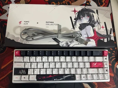YUKI AIM Polar 65 KATANA Collection Polar 65 Gaming Keyboard w/Box Used Tested - Image 1 of 2
