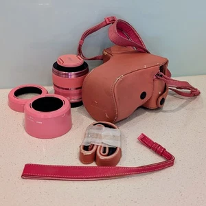 Nikon 1 J1 Pink Digital Camera 10-30mm & 30-110mm Lens Accessories Working - Picture 1 of 11