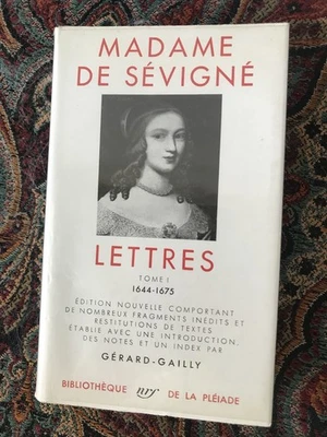 LA PLÉIADE      MADAME DE SÉVIGNÉ        LETTRES  1          1956 - Photo 1/4