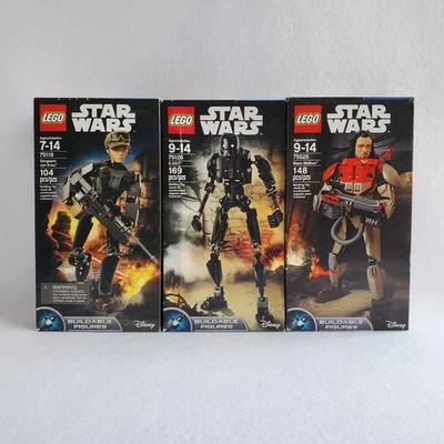 Lego Star Wars 75120 K-2SO 75119 Sargento Jyn Erso 75525 Baze Malbus Lote RETIRADO Foto 1 de 4
