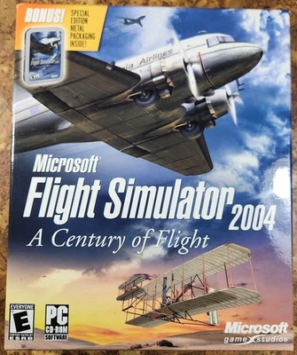 Windows Flight Simulator 2004 Century of Flight BIG BOX + Steel Book Tin SEALED - Image 1 of 4