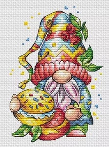 BIRTHDAY (4) GONK CROSS STITCH PATTERN - Picture 1 of 2