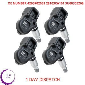 4X TPMS TIRE PRESSURE SENSOR MONITORING SYSTEM FOR TOYOTA YARIS LEXUS 4260702031 - Picture 1 of 9
