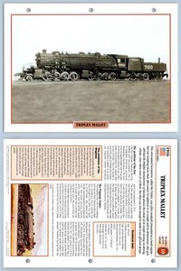 Triplex Mallet - US Railroads - Legendary Trains Maxi Card - Picture 1 of 1