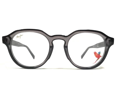 Maui Jim Eyeglasses Frames MJO 2215-27C Clear Gray Octagon Thick Rim 49-22-145 - Image 1 of 4