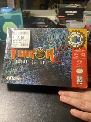 Turok 2: Seeds of Evil (Nintendo 64, 1998) Factory Sealed - Image 1 of 4