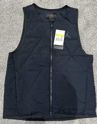 Men’s Nike Jordan Sport Golf Gilet Full Zip - FB3265 010 - Black - Small (S) - Image 1 of 4