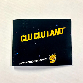 Clu Clu Land - Replacement REPRO Manual - NES - Instruction Booklet