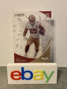2021 Panini Chronicles Clear Vision Football Eli Mitchell #CVR-29 RC Rookie - Picture 1 of 5