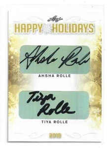 2018 Leaf Happy Holidays Ahsha Rolle / Tiya Rolle HH-09 - Imagen 1 de 1