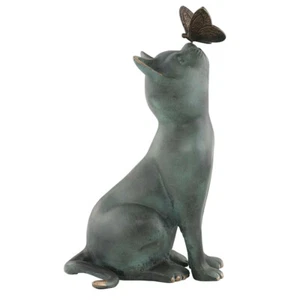 Curiosity Cat And Butterfly Garden Sculpture Statue ~ SPI Home 21100 - Picture 1 of 5