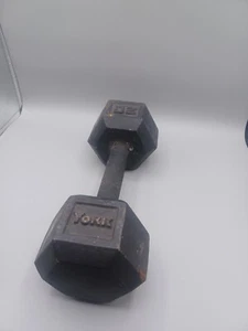 SINGLE, USA YORK 20 LBS HEX DUMBBELL WEIGHT LIFTING EXERCISE - Picture 1 of 4