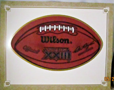 WILSON Leather Football Sports NFL Matted Display 11" X 14"  SUPERBOWL XXIII