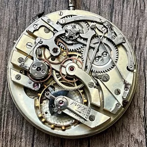 1890's Very Rare High Grade LeCoultre pocket watch Chronograph movement #508 - Picture 1 of 8