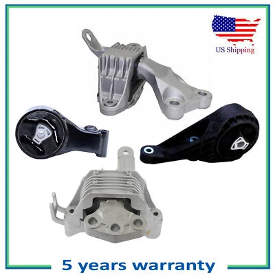 Set 4PCS Engine Motor & Trans Mount for Auto For 2011-2015 Chevrolet Cruze 1.4L - Image 1 of 4