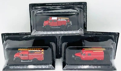 EBOND Lotto Tre Modellini Camion Pompieri - Die Cast - 1:72 - 0544 - Immagine 1 di 4